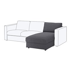 FINNALA, módulo chaise longue, Gunnared gris intermedio