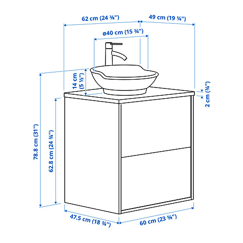 TÄNNFORSEN / VÄSTERSJÖN, wash-stnd w drawers/wash-basin. 8 of 8 open dialog