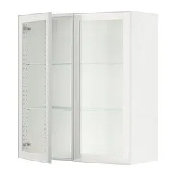 IKEA Puerto Rico - SEKTION wall cabinet with 2 glass doors, white ...