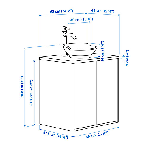 TÄNNFORSEN / VÄSTERSJÖN, wash-stnd w doors/wash-basin. 7 of 8 open dialog