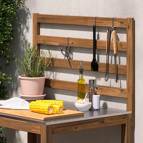 IKEA Puerto Rico - NÄMMARÖ open kitchen unit, light brown stained