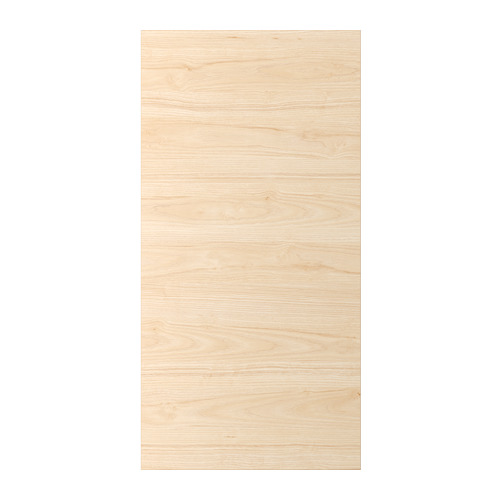Panel de puerta efecto madera clara de fresno ASKERSUND con acabado melamínico de ikea.