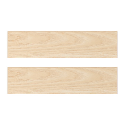 Frentes de cajones de cocina ASKERSUND de madera de fresno claro, forma rectangular, melamina y material de partículas.