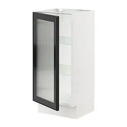 IKEA Puerto Rico - SEKTION base cabinet with glass door, white/Hejsta ...
