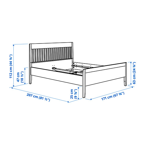 IDANÄS, bed frame. 2 of 2 open dialog