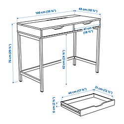 Measurement Illustration - ALEX desk