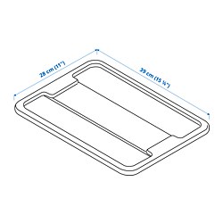 Measurement Illustration - SAMLA lid for box