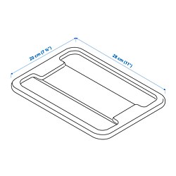 Measurement Illustration - SAMLA lid for box