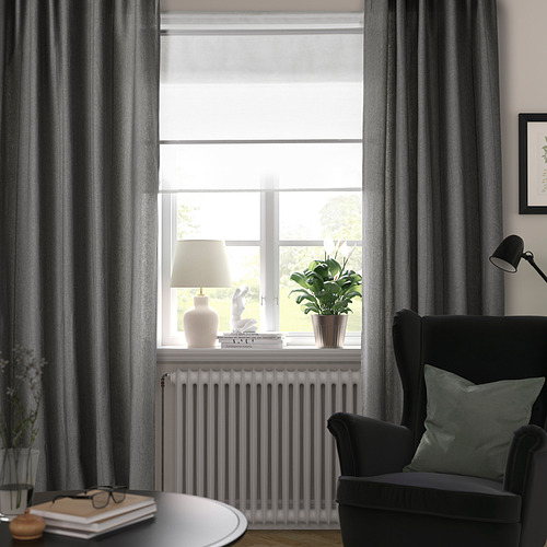 LENDA, curtains with tie-backs, 1 pair 4 of 8 open dialog