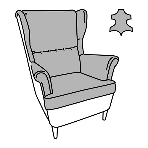 STRANDMON, wing chair 8 of 8 open dialog