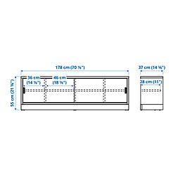 Measurement Illustration - TONSTAD TV unit