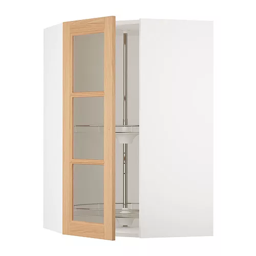 IKEA Puerto Rico - SEKTION corner wall cab w carousel/glass dr, white ...