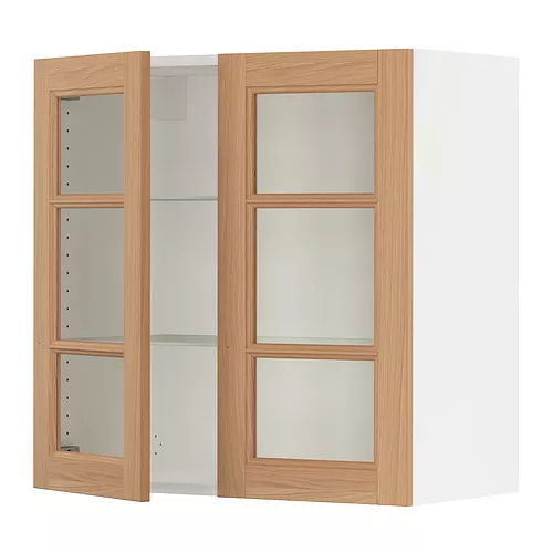 IKEA Puerto Rico - SEKTION wall cabinet with 2 glass doors, white ...