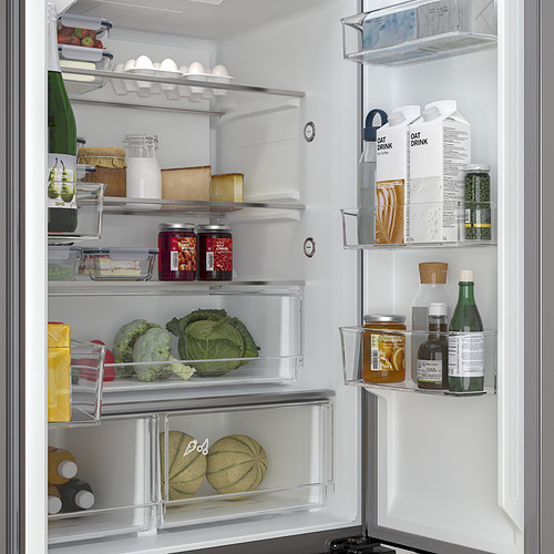RIBBENÅS, French door fridge/freezer. 4 of 12 open dialog