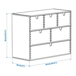 Measurement Illustration - MOPPE mini storage chest