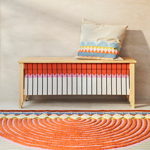 OMMJÄNGE, bench with storage. 2 of 6 open dialog