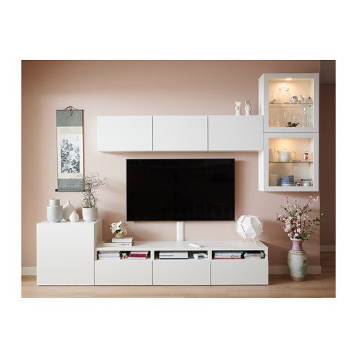 BESTÅ, TV storage combination with drawer rail, soft close. 7 of 13 open dialog