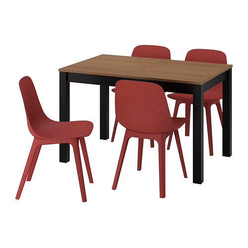 ÅLHULT / ODGER, Extendable table and 4 chairs. 1 of 6 open dialog