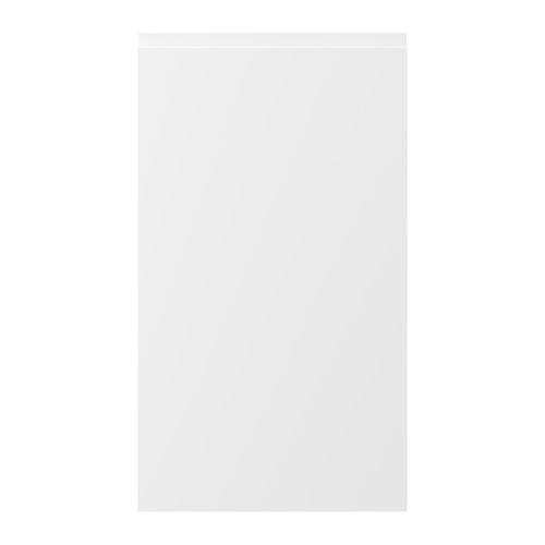 Puerta VOXTORP blanco mate, elegante diseño minimalista con tiradores integrados.