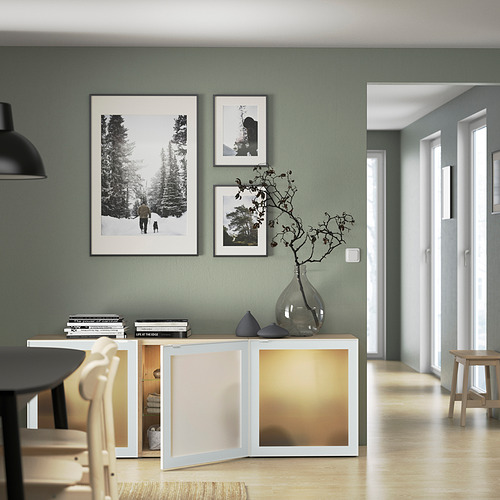 BESTÅ, display cabinet with doors 5 of 6 open dialog