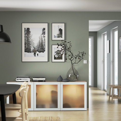 BESTÅ, display cabinet with doors 4 of 6 open dialog