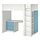 Current variation: white blue/with desk with 3 drawers