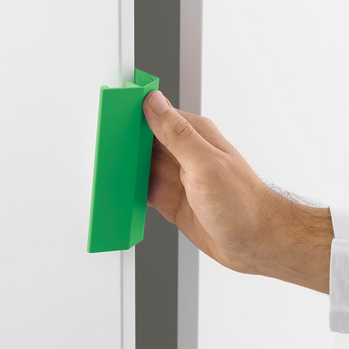 Asa LÄTTHET verde que sujeta a mano, se abraza en el cajón platsa sin taladrar.