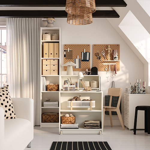 BILLY, bookcase comb w foldable table. 3 of 7 open dialog