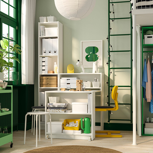 BILLY, bookcase comb w foldable table. 4 of 7 open dialog