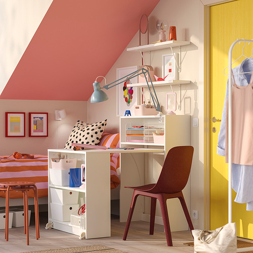 BILLY / BERGSHULT, librero con mesa plegable 4 de 7 open dialog