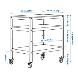 Ilustración de medidas - BROR carrito