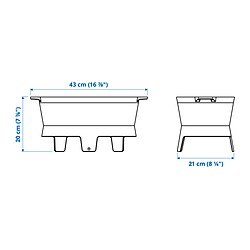 Measurement Illustration - SOLUPPGÅNG grill