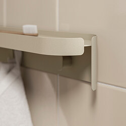 FLORSJÖN estante de pared+3 ganchos