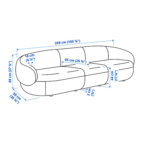 LILLESÄTER, módulo seccional, 4 plazas. 9 de 10 open dialog