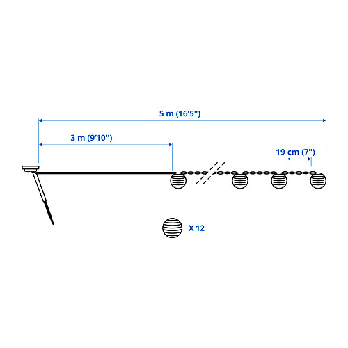 SOLVINDEN, cadena iluminación LED+12 luces. 7 de 7 open dialog