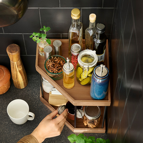 NÅLBLECKA, corner shelf. 3 of 4 open dialog