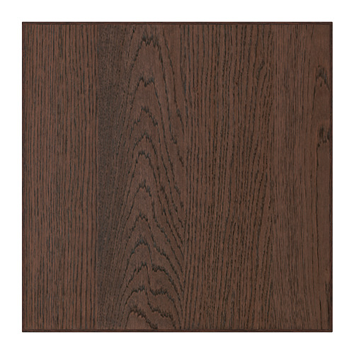 Frente de armario SINARP con vetas de madera oscura, chapa de roble con bordes de roble macizo, elegante y duradero.