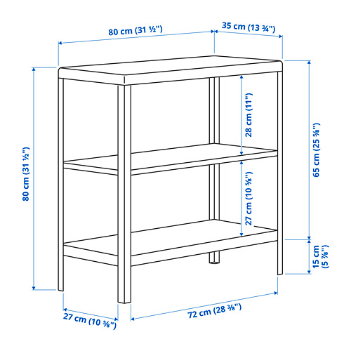 KOLBJÖRN, shelf unit, indoor/outdoor 3 of 4 open dialog