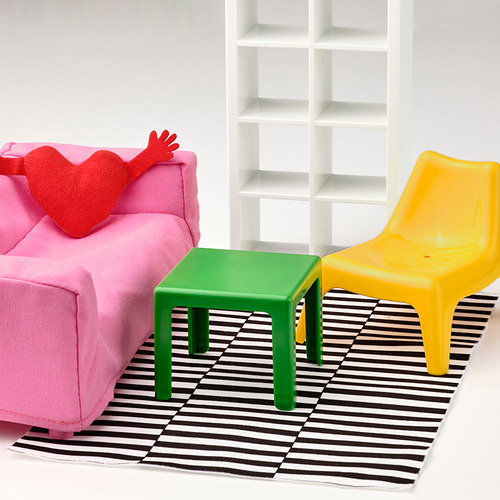 HUSET, muebles de muñecas, sala. 4 de 4 open dialog