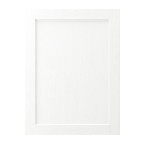 ENKÖPING: puerta de armario blanca, diseño clásico, tablero de fibra, bordes y láminas de plástico, 25 años de garantía.