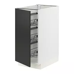 IKEA Puerto Rico - SEKTION base cabinet with wire baskets, white ...