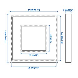 Ilustración de medidas - SANNAHED marco