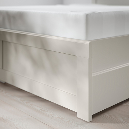Measurement Illustration - FÅGELFJÄLLET bed frame with 4 storage boxes