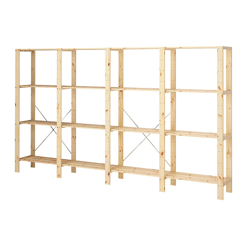 HEJNE, 4 section shelving unit. 1 of 2 open dialog