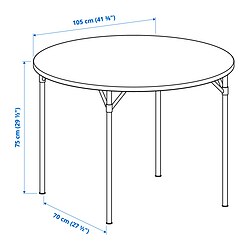 Measurement Illustration - GRÖTÅN table