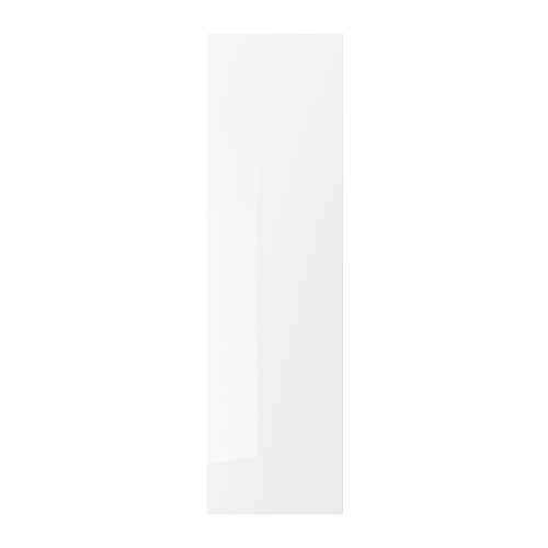 Mueble de cocina RINGHULT, blanco de alto brillo, rectangular, diseño elegante con un toque moderno.