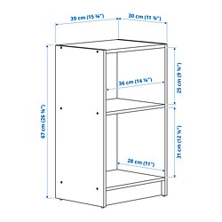 Ilustración de medidas - GURSKEN mesa de noche