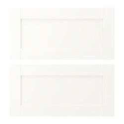 ENHET, drawer front, White frame