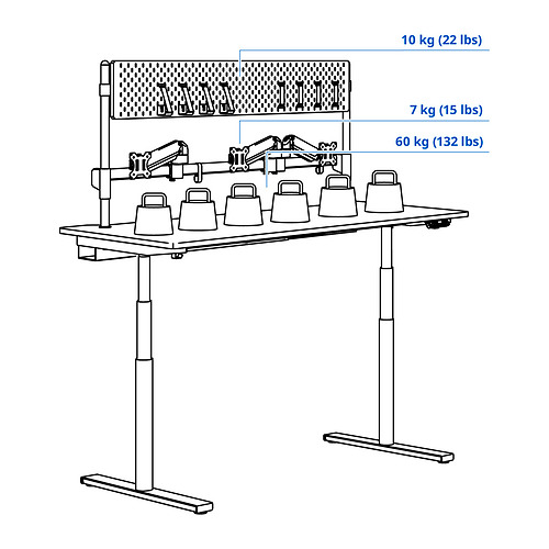MÅLOMRÅDE, escritorio gaming sentado/de pie. 5 de 13 open dialog