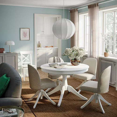 IKEA Mayagüez ROSENTORP/ROSENTORP table and chairs, white